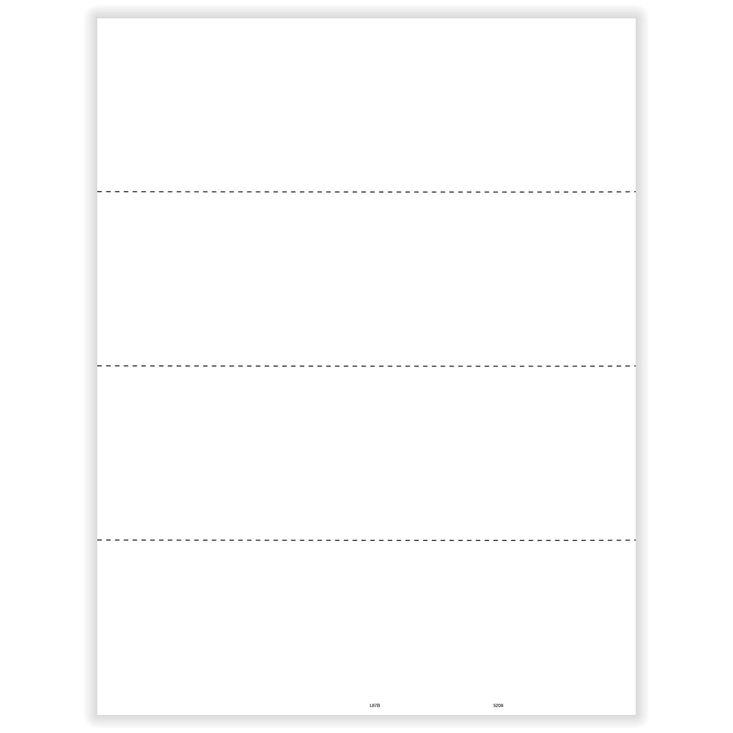 W-2 Blank, 4-Up, Horizontal w/ Backer Instructions, Pack of 500