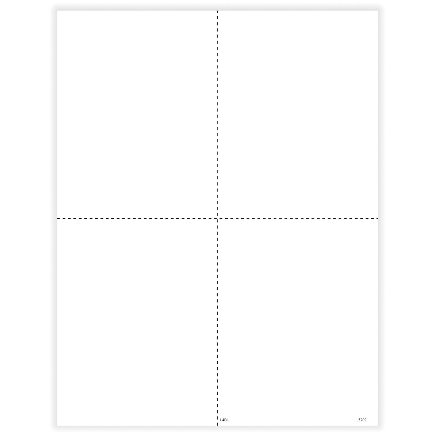 W-2 Blank, 4-Up, w/ Backer Instructions, Pack of 25
