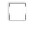 Square Envelopes, 5" x 5", 28#, White, Side Seams, 1-7/8" (1.875") Square Flaps (Box of 500)