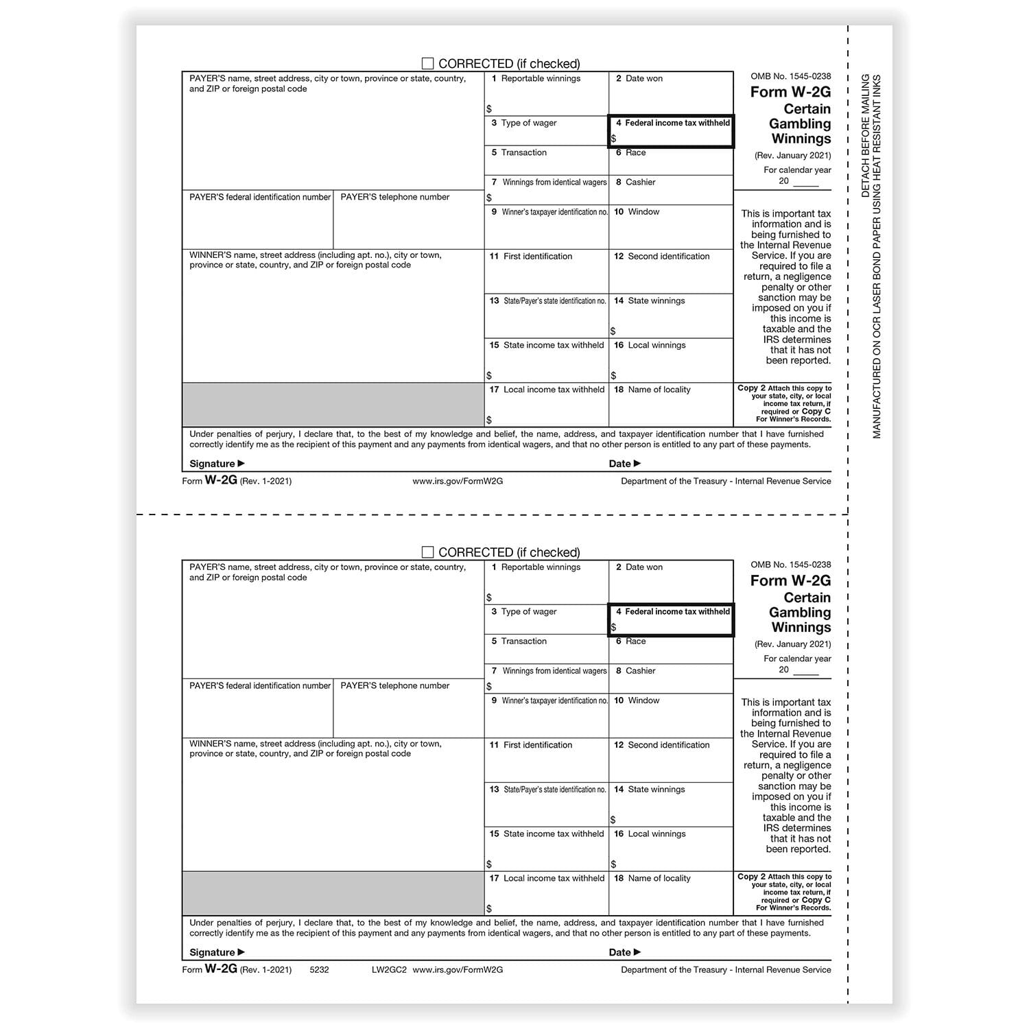 TFP Laser W2-G Copy 2 and/or C