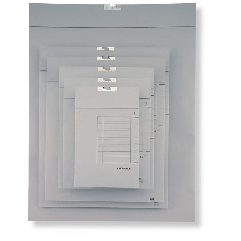 17" x 21" Capacity Jalema Grafi-System Grey Repro-File (Box of 50)