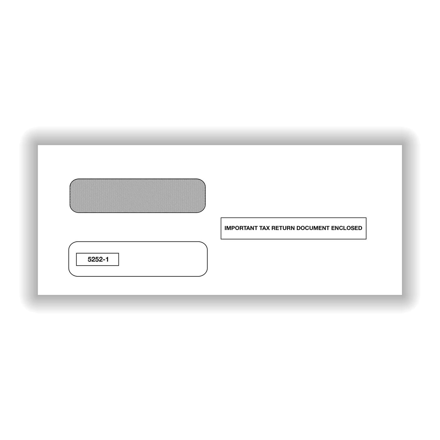Double Window Envelope for 1099-MISC 3-Up, Box of 500