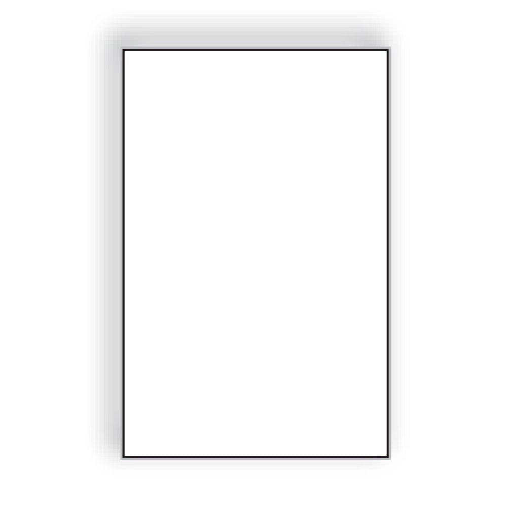 Large Laser Label Sheet, 12" x 18", White Semi-Gloss, Laser Finish, Flat Sheet, Pre-Cut Die Labels (Box of 500)