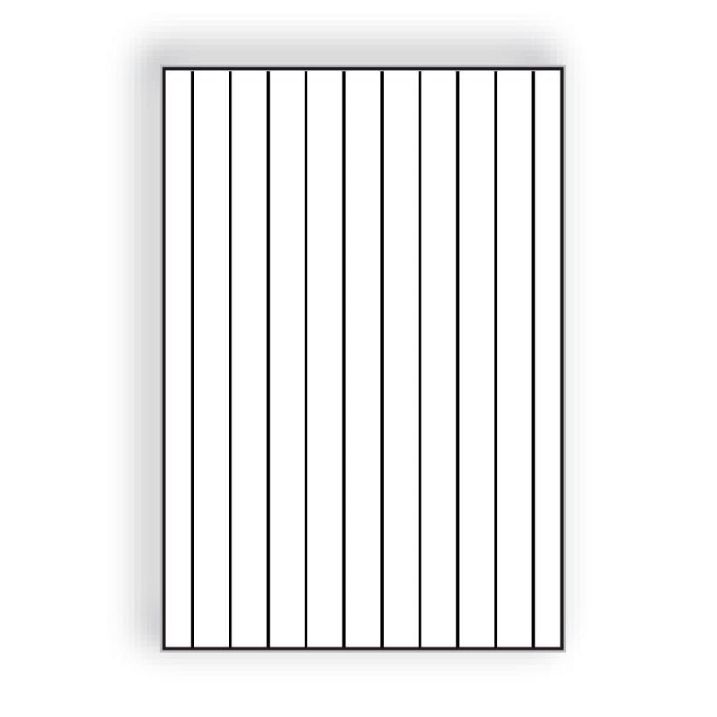 Large Laser Label Sheet, 13" x 19", White Semi-Gloss, 10 True Crack Back Scores, Pre-Cut Die Labels (Box of 500)