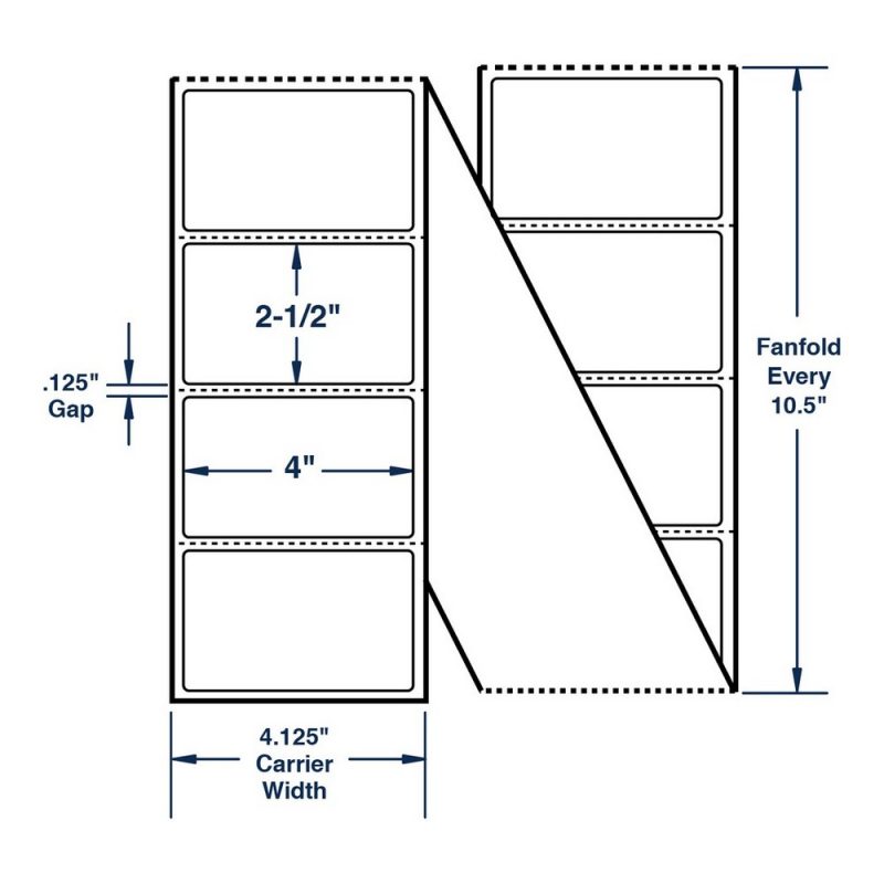 Fanfold Thermal Transfer Labels