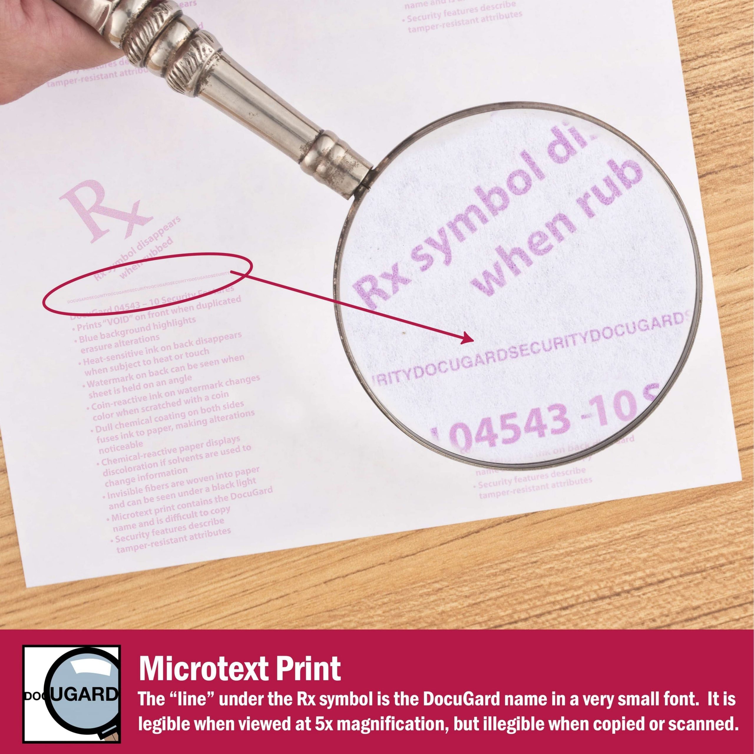 8-1/2'' x 11" Premier Blue Medical Security Paper, 10 Security Features, 24# Blue Stock (Carton of 2500) - Image 2