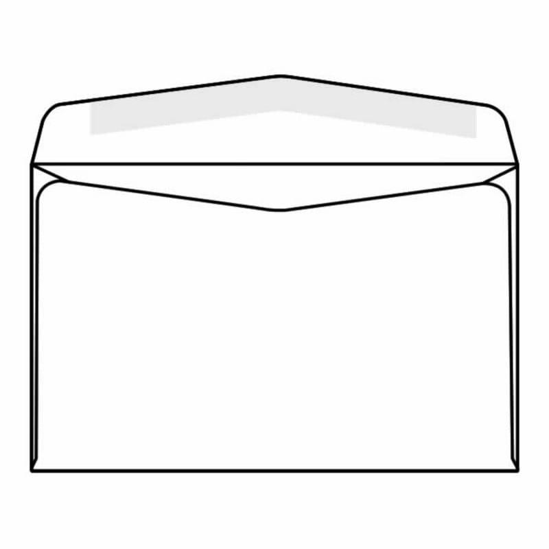 Neopost Machine Insertable Open Side Booklet Envelopes, 6" x 9-1/2", 24#, White, Side Seams (Box of 500)