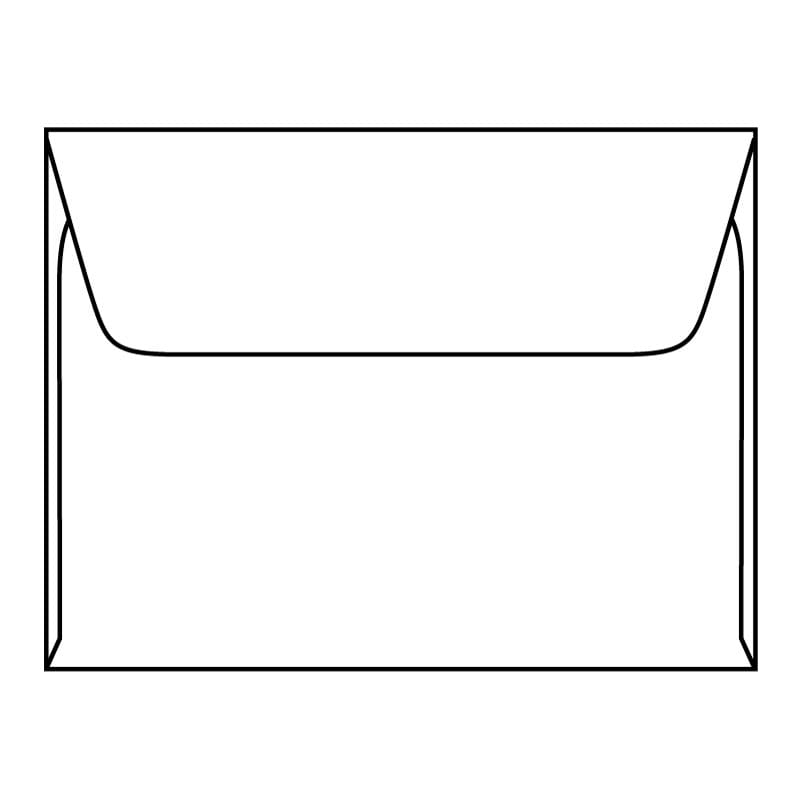 #A-9 Machine Insertable Announcement Envelopes, 5-3/4" x 8-3/4", 24#, White, Rounded Flaps (Box of 500)