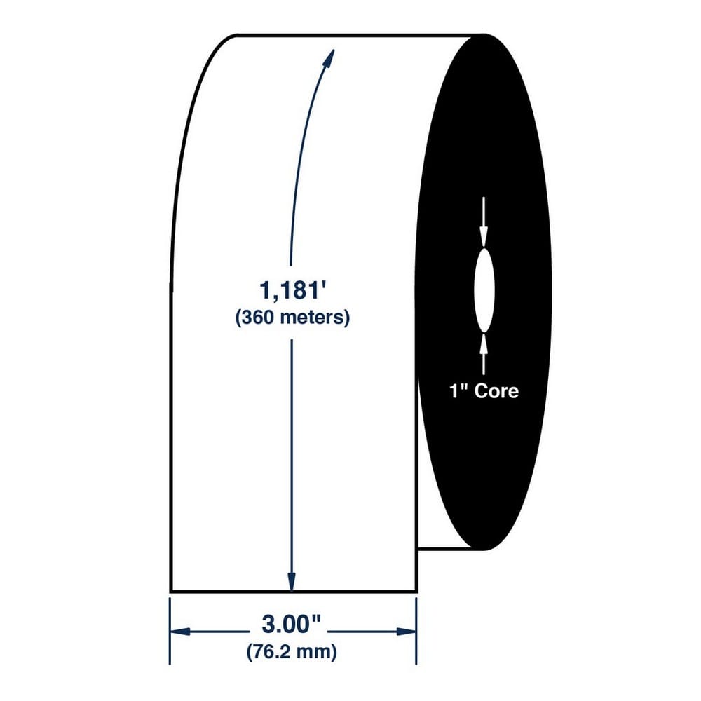 3" x 1181' Thermal Transfer Ribbons for Sato - Datamax Printers (1 Ribbon) - Image 2