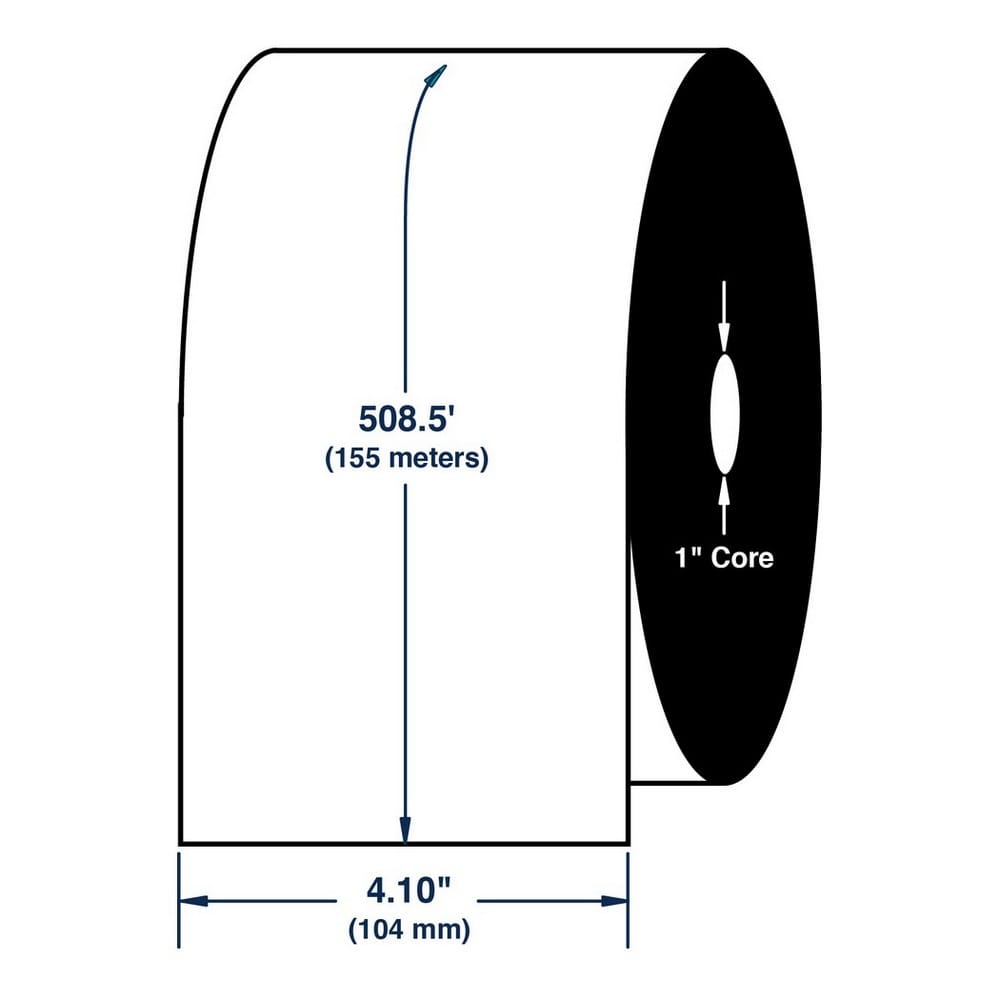 4.1" x 508.5' Thermal Transfer Ribbons for Intermec (3400, 3600, 8646) Printers (1 Ribbon) - Image 2