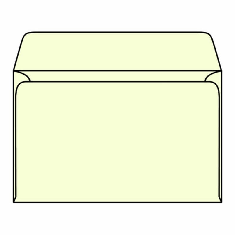 #A-7 Prism Machine Insertable Announcement Envelopes, 5-1/4" x 7-1/4", 24#, Recycled, Creme, Rounded Flap (Box of 500) - Image 2