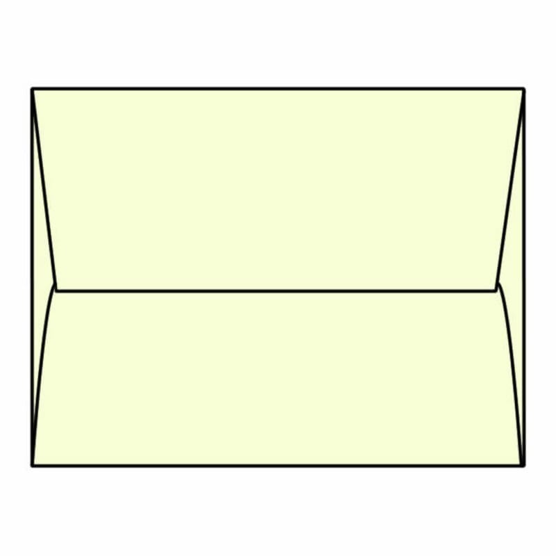 #A-2 Announcement Envelopes, 4-3/8" x 5-3/4", 24#, Recycled, Creme, Acid Free, Square Flaps Down (Box of 500) - Image 2