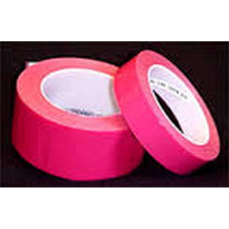 2" x 72 Yd Pink Polyester Film with Silicone Adhesive (Case of 24 Rolls)