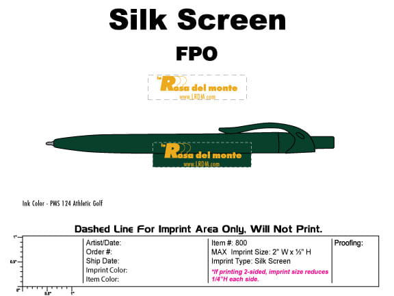 Sleek Write Custom Imprint Forrest Green Pens (1,000)