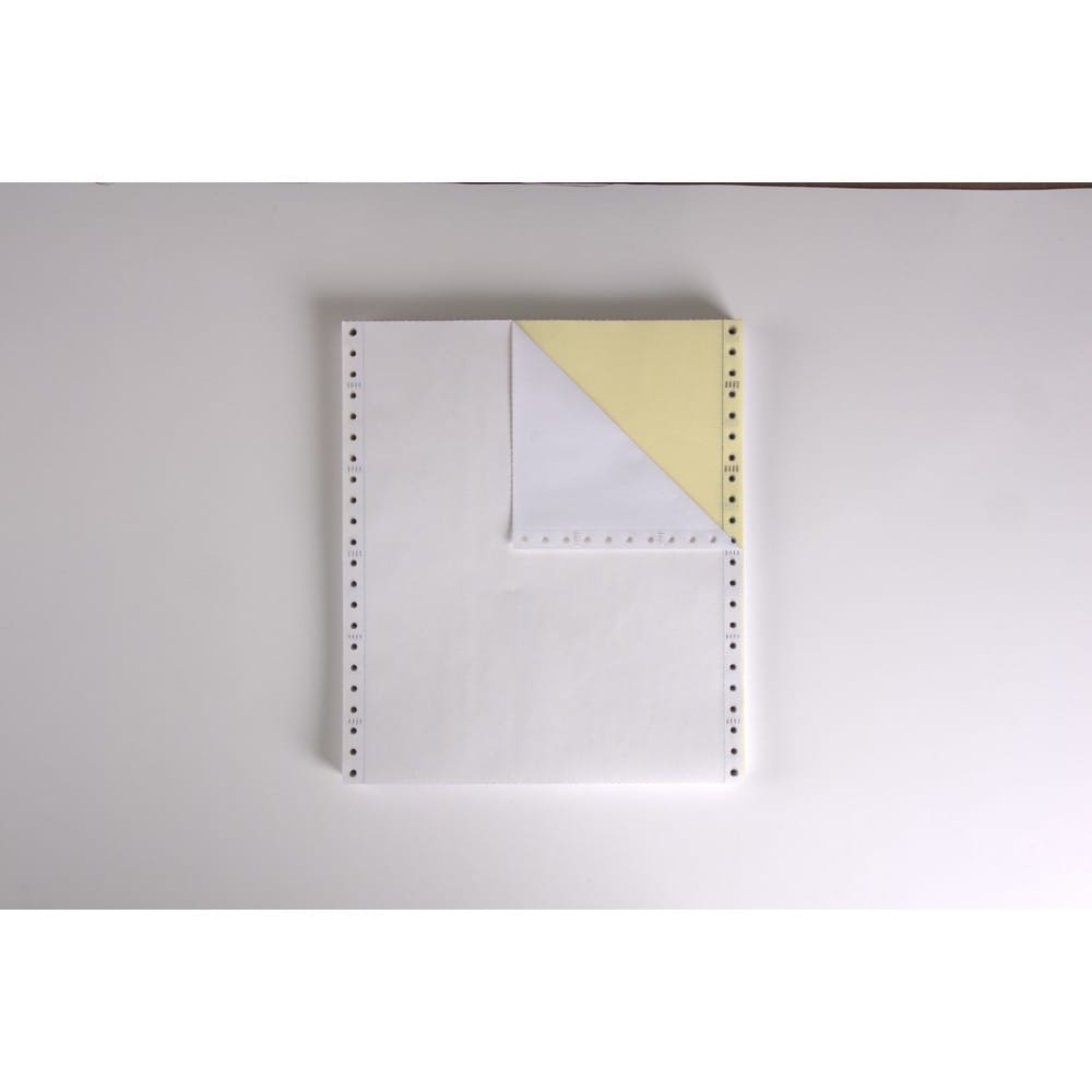 2-Ply Carbonless Paper, White/Canary, Form Size 9-1/2" x 11" (W x H) (Carton of 1800) - Image 2