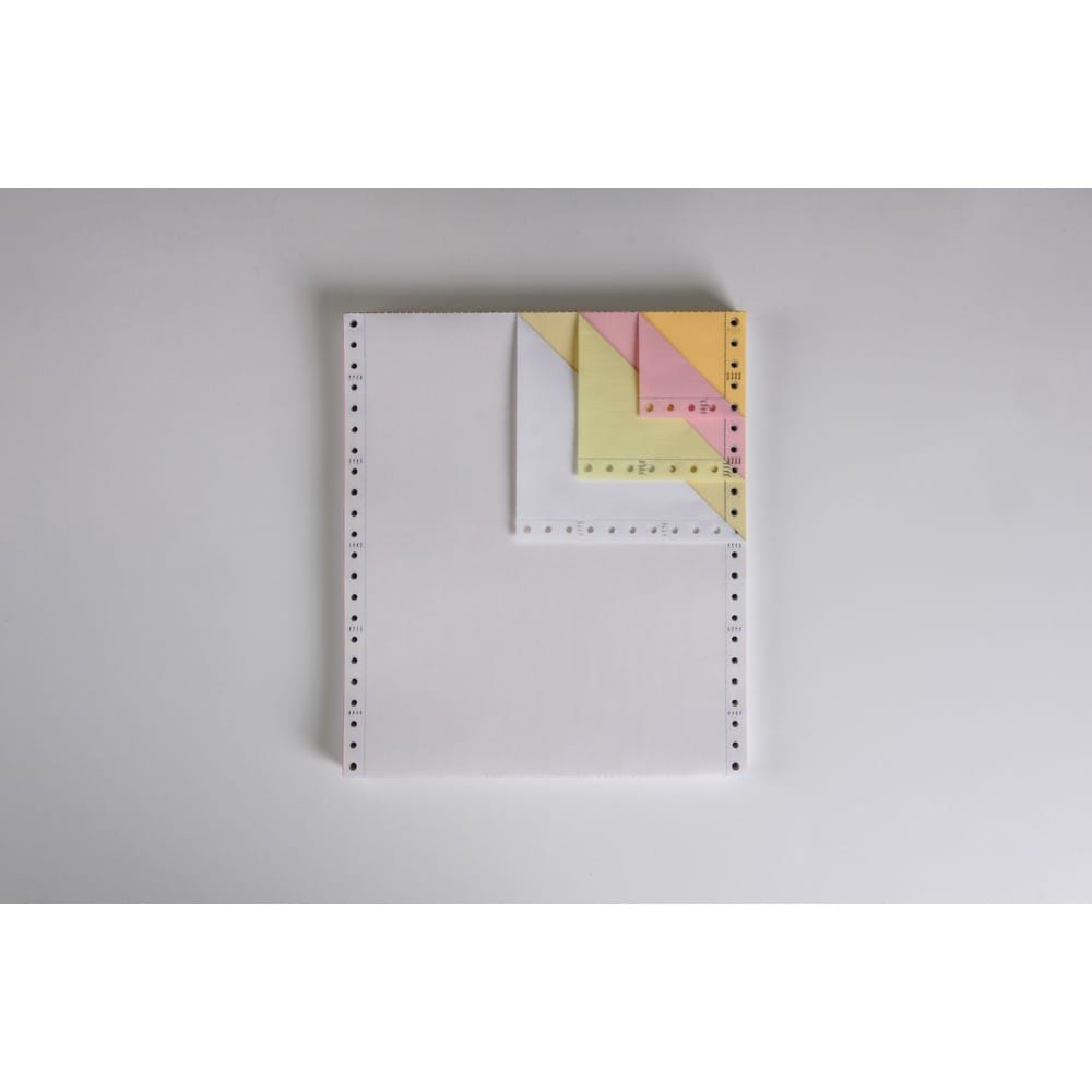 4-Ply Carbonless Paper, White/Canary/Pink/Gold, Form Size 9-1/2" x 11" (W x H) (Carton of 900) - Image 2