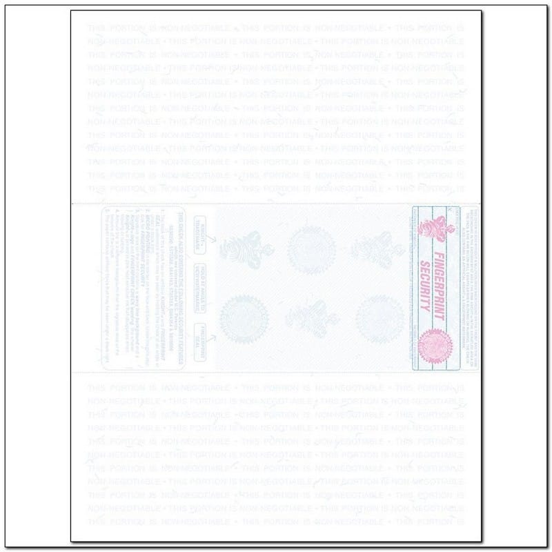 Green to Blue Rainbow Laser Check, Middle Position, Fingerprint II, Panels at 4 - 3-1/2 - 3-1/3 (Ream of 500) - Image 2
