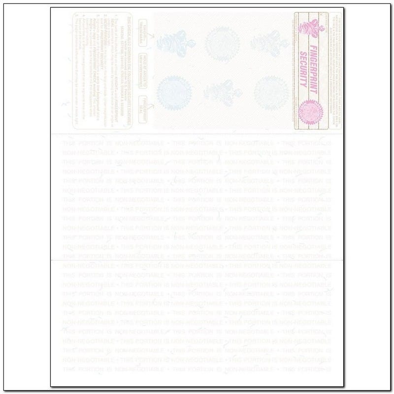 Brown Laser Check, Top Position, Fingerprint II, Tri-Fold (Ream of 500) - Image 2