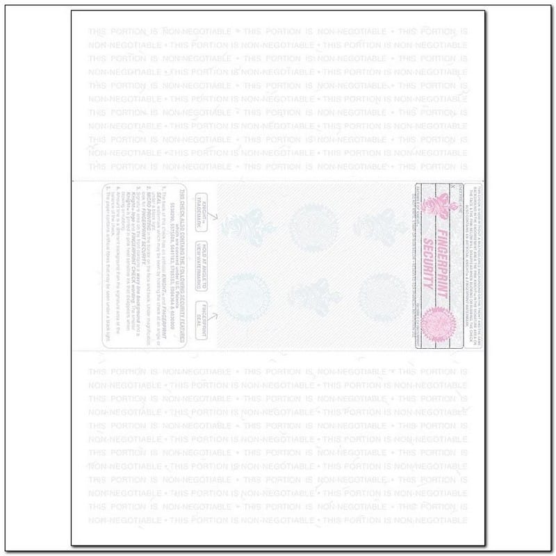 Red to Gray Rainbow Laser Check, Middle Position, Fingerprint II, Panels at 3-1/2 - 3-1/2 - 4 (Ream of 500) - Image 2