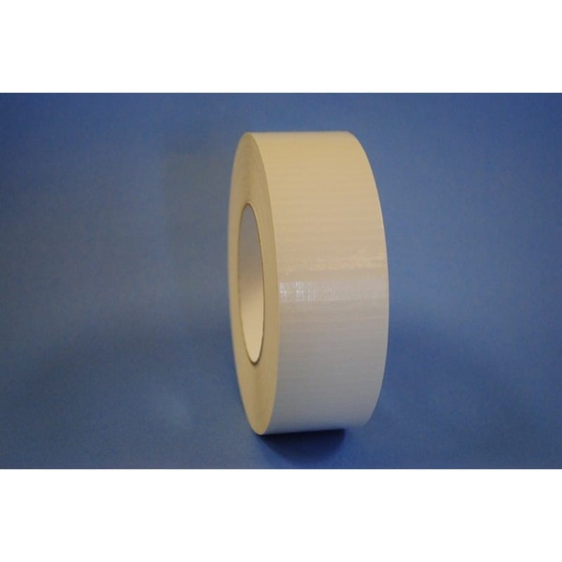 1/2" x 60 Yd White Colored General Purpose Cloth Duct Tape (Case of 96 Rolls)