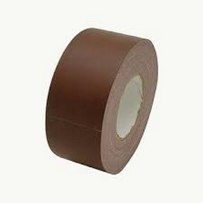 2" x 60 Yd Brown Vinyl Coated Colored Cloth Duct Tape (Gaffers Tape) (Case of 24 Rolls) - Image 2