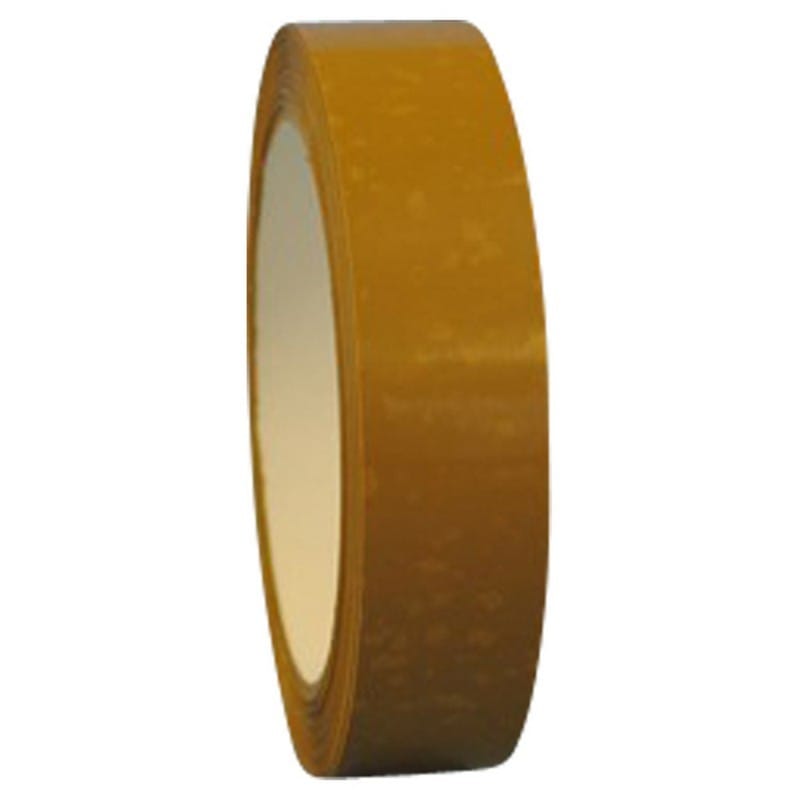 3" x 72 Yd Tan UPVC Vinyl Film Tape (Case of 16 Rolls) - Image 2
