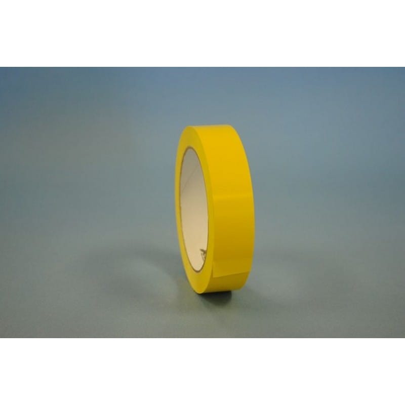 1/2" x 72 Yd Yellow UPVC Colored Vinyl Film Tape (Case of 72 Rolls)