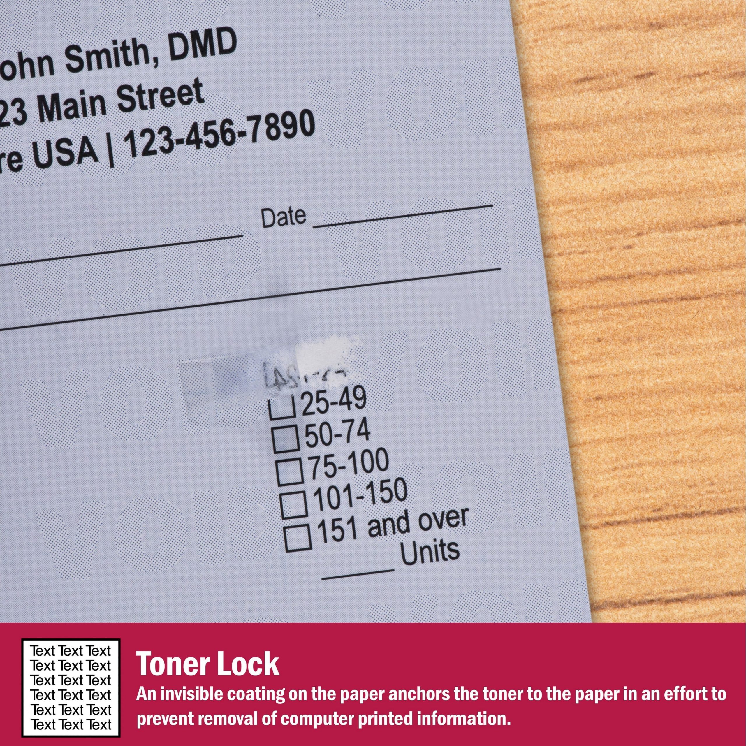 8-1/2'' x 11" Standard Blue Multi-Purpose Security Paper, 2 Security Features, 24# Blue Stock (Carton of 2500) - Image 9