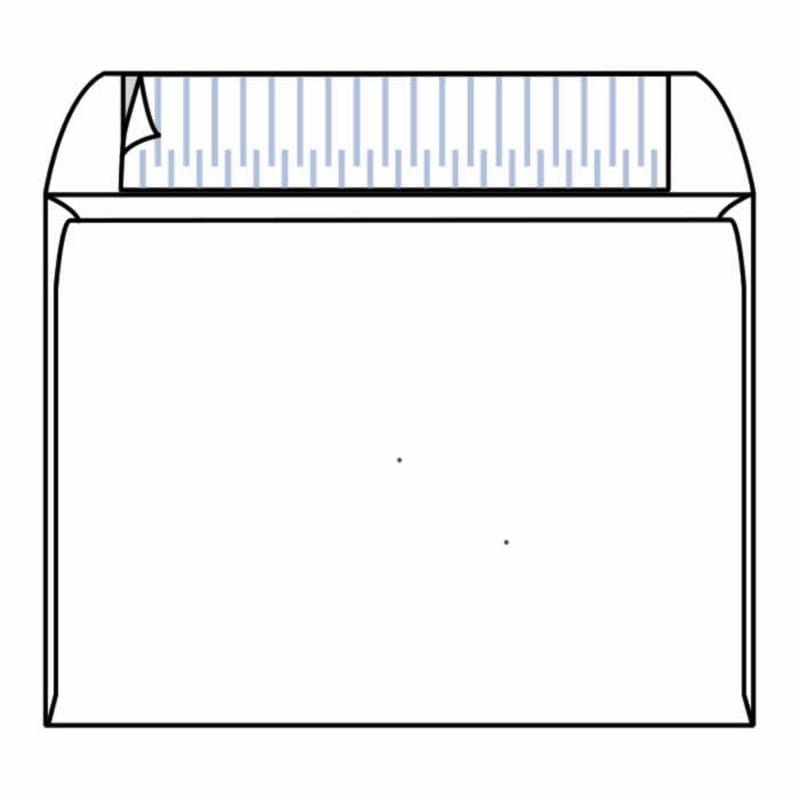 Open Side Booklet Envelopes, 9" x 12", 28#, White, Side Seams, Pressure Sensitive Seal (Box of 500) - Image 2