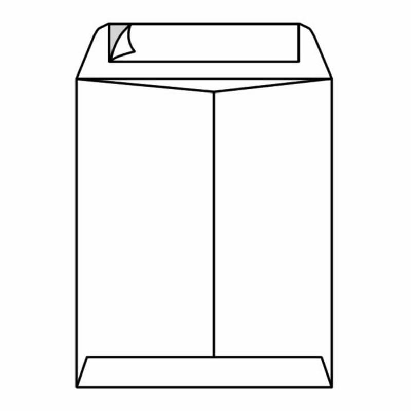 Open End Catalog Envelopes, 9" x 12", 28#, White, Center Seam, Pressure Sensitive Seal (Box of 500) - Image 2