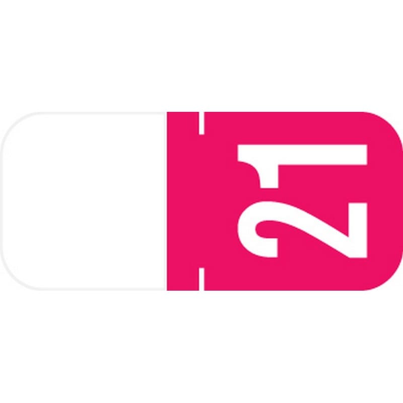 Tab Products Compatible "21" Yearband Labels, Vinyl Stock. 1-1/8" x 1/2" - Roll of 500