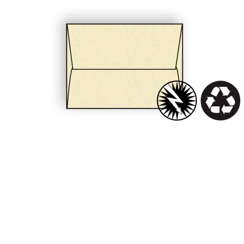 #A-6 Announcement Envelopes, 4-3/4" x 6-1/2", 24#, Recycled, Fiber-Added, Sand, Square Flaps (Box of 500)