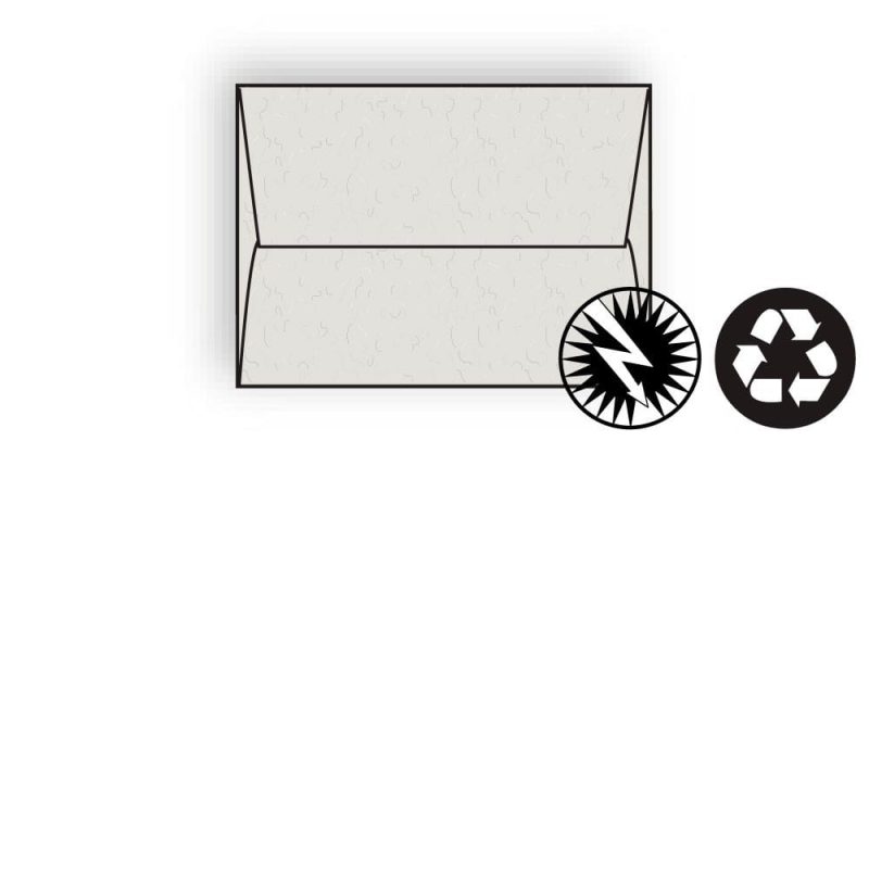 #A-6 Announcement Envelopes, 4-3/4" x 6-1/2", 24#, Recycled, Fiber-Added, Stone, Square Flaps (Box of 500)