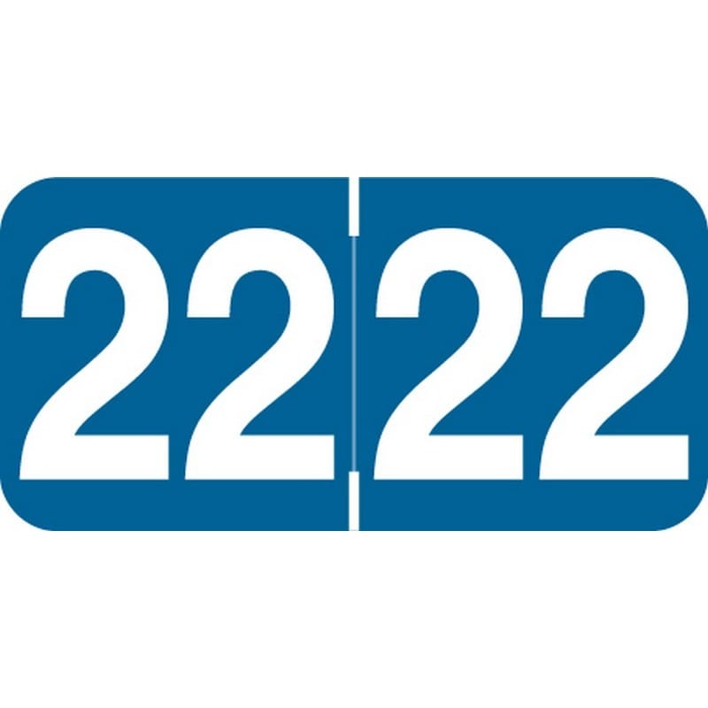Ames Compatible "22" Yearband Labels, Laminated Stock 1-1/2" x 3/4" - 500 per Roll