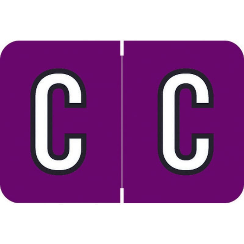 Barkley ACPM Compatible "C" Labels, Laminated Stock, 1" X 1-1/2" Individual Letters - Roll of 500