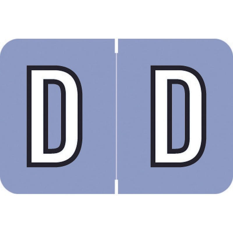 Barkley ACPM Compatible "D" Labels, Laminated Stock, 1" X 1-1/2" Individual Letters - Roll of 500