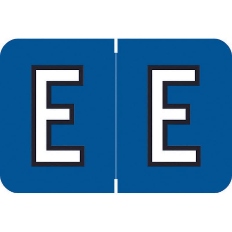 Barkley ACPM Compatible "E" Labels, Laminated Stock, 1" X 1-1/2" Individual Letters - Roll of 500