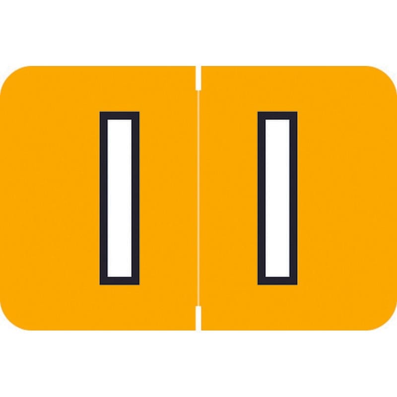 Barkley ACPM Compatible "I" Labels, Laminated Stock, 1" X 1-1/2" Individual Letters - Roll of 500