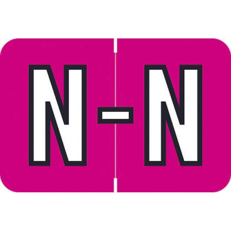 Barkley ACPM Compatible "N" Labels, Laminated Stock, 1" X 1-1/2" Individual Letters - Roll of 500
