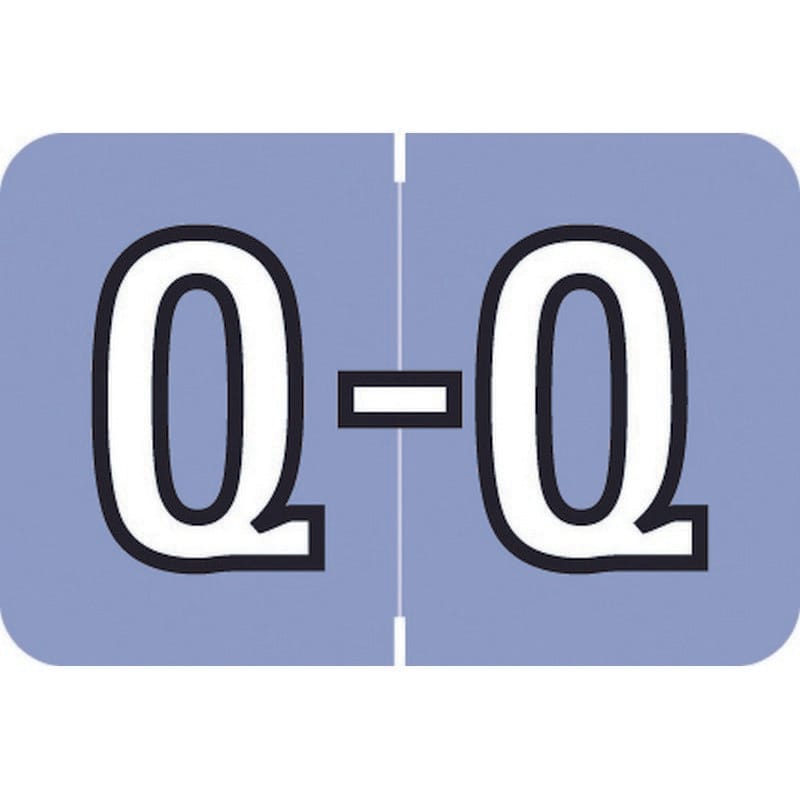 Barkley ACPM Compatible "Q" Labels, Laminated Stock, 1" X 1-1/2" Individual Letters - Roll of 500