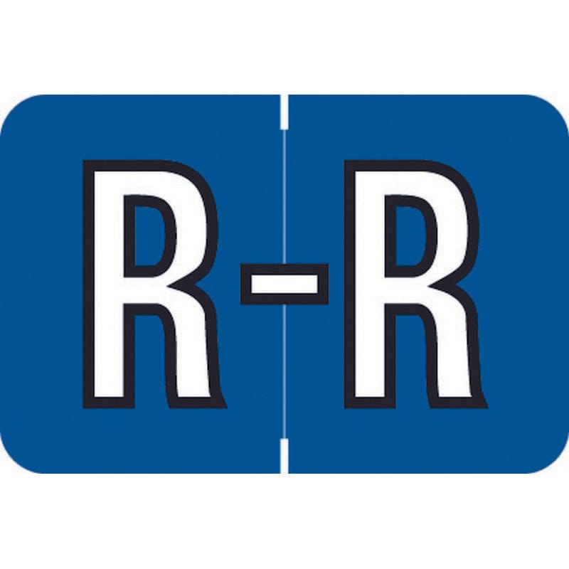 Barkley ACPM Compatible "R" Labels, Laminated Stock, 1" X 1-1/2" Individual Letters - Roll of 500
