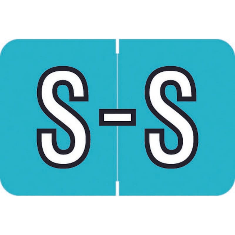 Barkley ACPM Compatible "S" Labels, Laminated Stock, 1" X 1-1/2" Individual Letters - Roll of 500