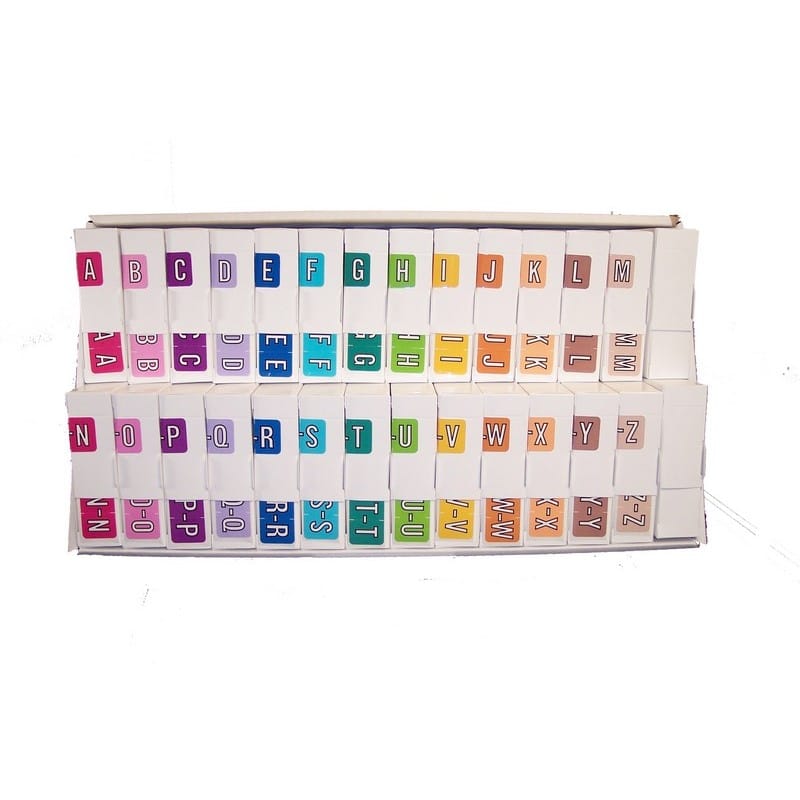 Barkley ACPM Compatible Alpha Labels, Laminated Stock, 1" X 1-1/2" Individual Letters - Roll of 500