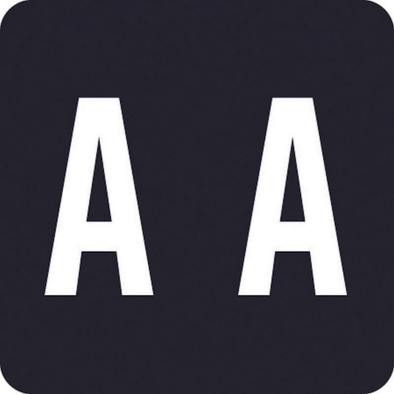 Barkley ADPK Compatible "A" Labels, Laminated Stock, 1-1/2" X 1-1/2" Individual Letters - Pack of 228