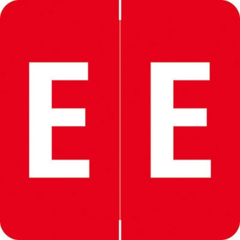 Barkley ADPK Compatible "E" Labels, Laminated Stock, 1-1/2" X 1-1/2" Individual Letters - Pack of 228
