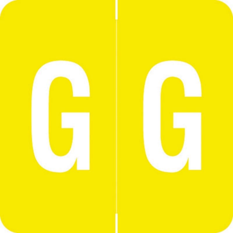 Barkley ADPK Compatible "G" Labels, Laminated Stock, 1-1/2" X 1-1/2" Individual Letters - Pack of 228