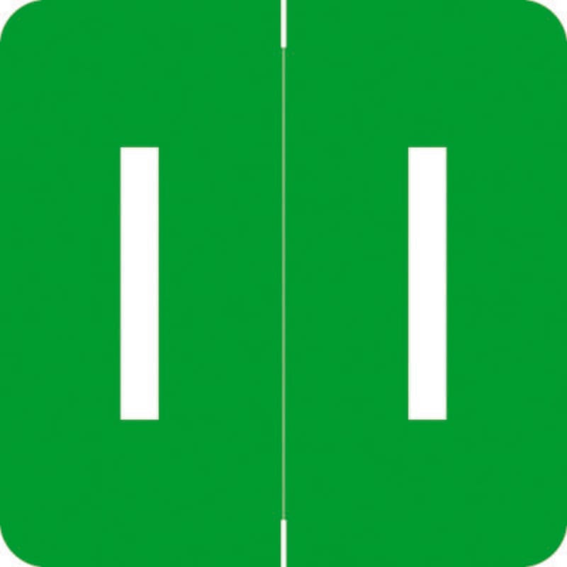 Barkley ADPK Compatible "I" Labels, Laminated Stock, 1-1/2" X 1-1/2" Individual Letters - Pack of 228