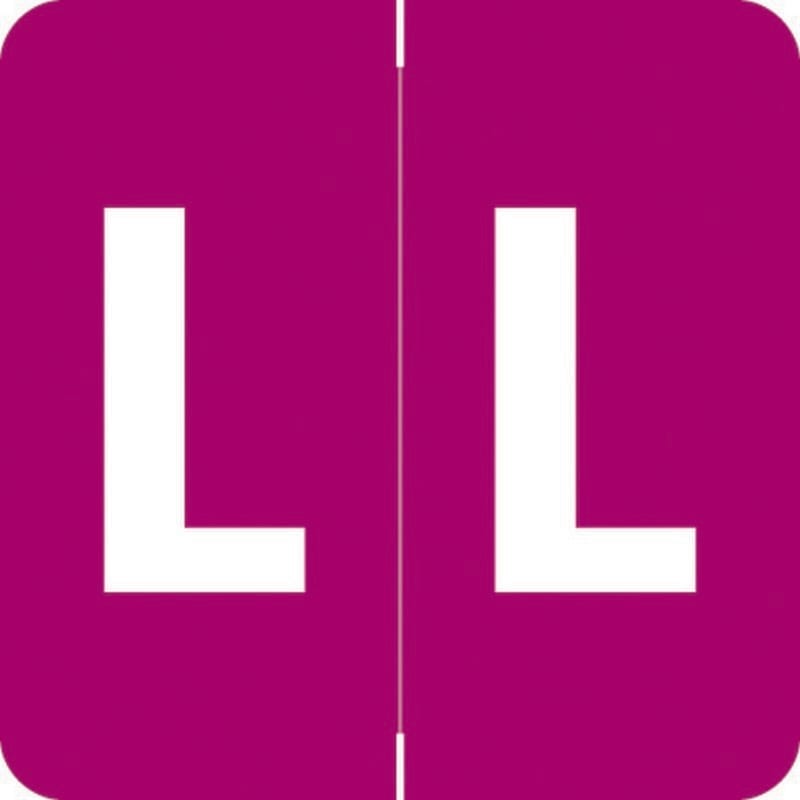 Barkley ADPK Compatible "L" Labels, Laminated Stock, 1-1/2" X 1-1/2" Individual Letters - Pack of 228