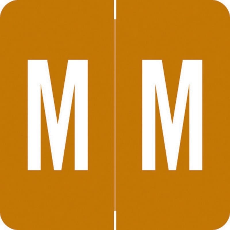Barkley ADPK Compatible "M" Labels, Laminated Stock, 1-1/2" X 1-1/2" Individual Letters - Pack of 228