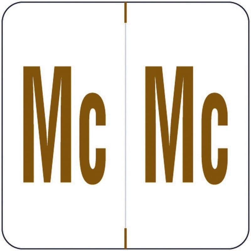Barkley ADPK Compatible "Mc" Labels, Laminated Stock, 1-1/2" X 1-1/2" Individual Letters - Pack of 228